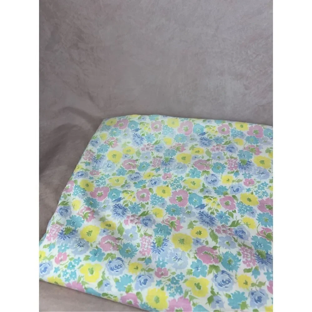 Vintage Mod Flower Power Full Flat Sheet